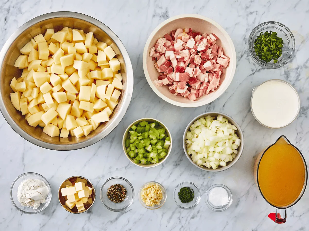 4-Ingredient Potato Soup with Frozen Hash Browns