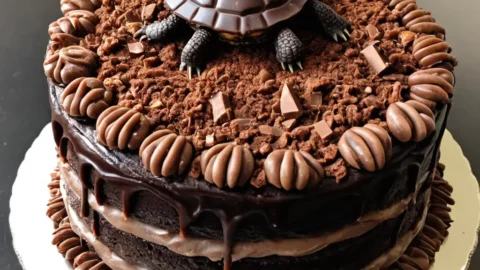 Chocolate Turtle Cake