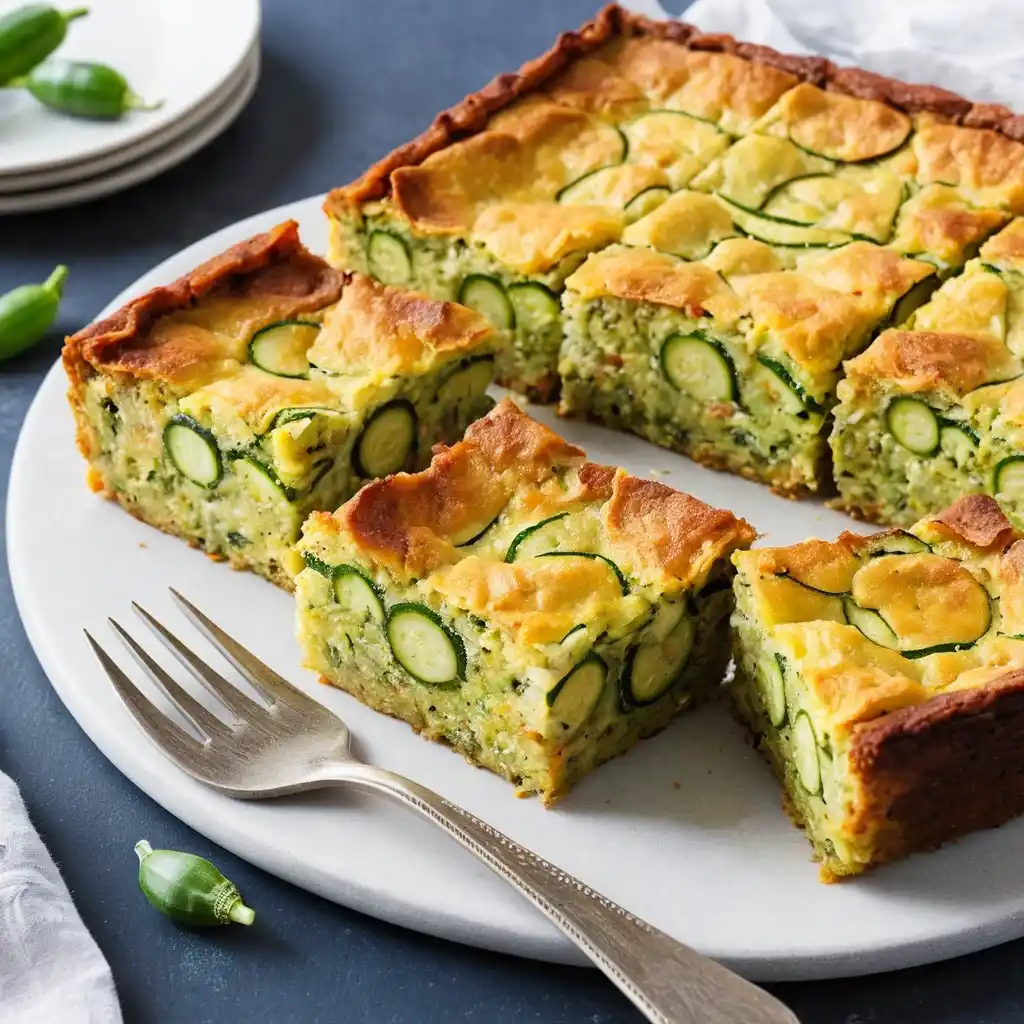 Healthy zucchini slice