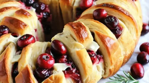 Cranberry Brie Pull-Apart Bread