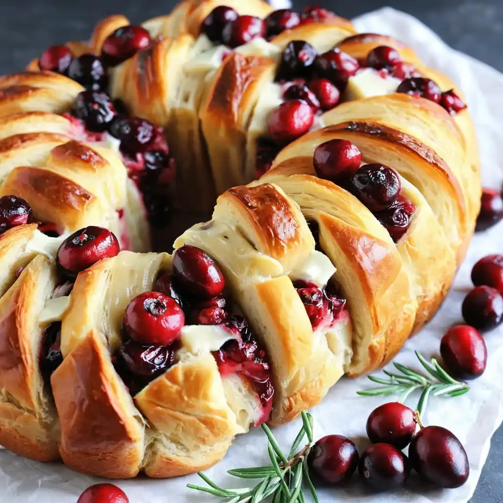 Cranberry Brie Pull-Apart Bread