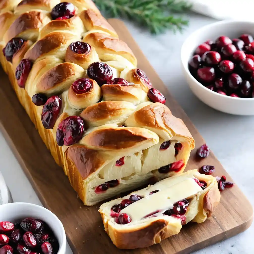 Cranberry Brie Pull Apart Bread