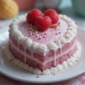 heart shaped cake