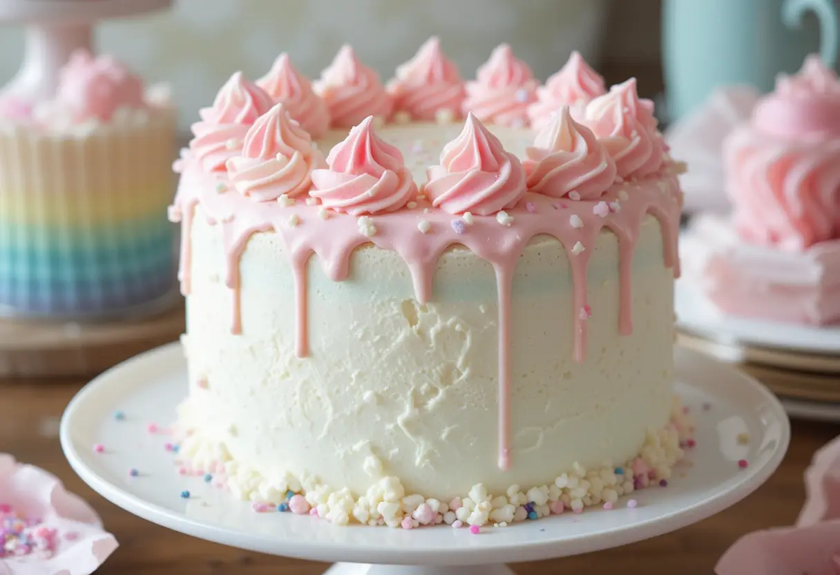 Cotton candy cake